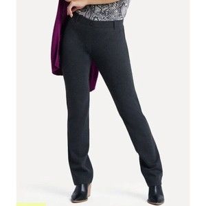 Betabrand Straight Leg Classic Charcoal Dress Yoga  Pant W0076-YP Petite Medium